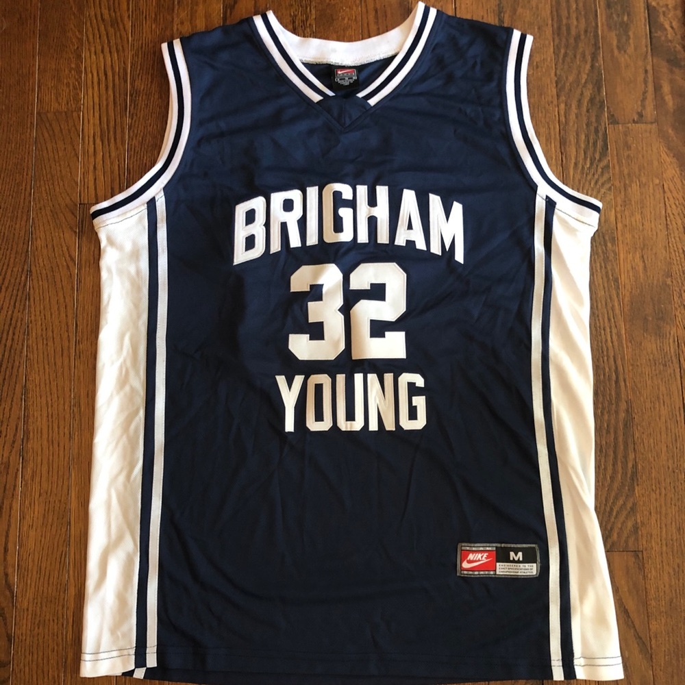 Authentic Nike Jimmer Fredette BYU Jersey (M)